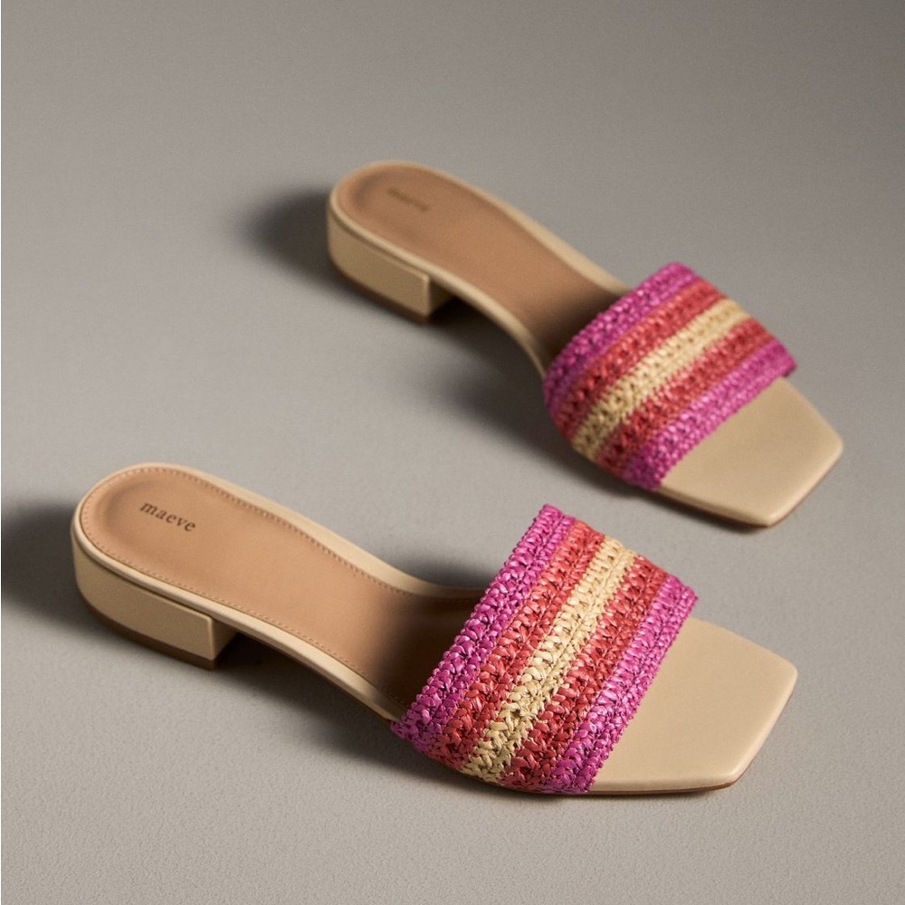 The Coralie Mule Slide Sandals by Maeve from Anthropologie